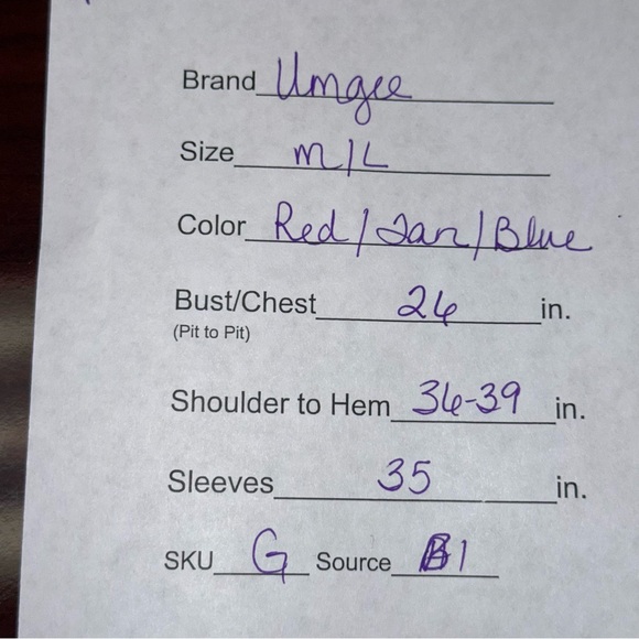 Umgee Boho Patchwork Kimono Duster Floral Open Front Lightweight M/L - Picture 7 of 7